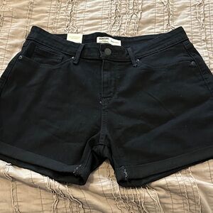 Signature by Levi Strauss Black Jean Shorts